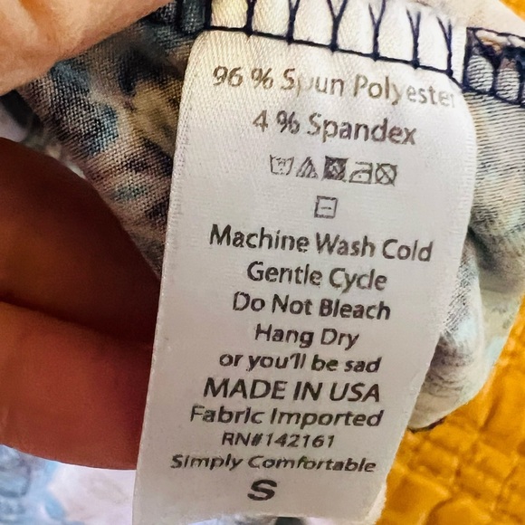 Lularoe Blue Printed‎ Pull On Azure Skirt A-Line Midi Length Size Small - Picture 7 of 7